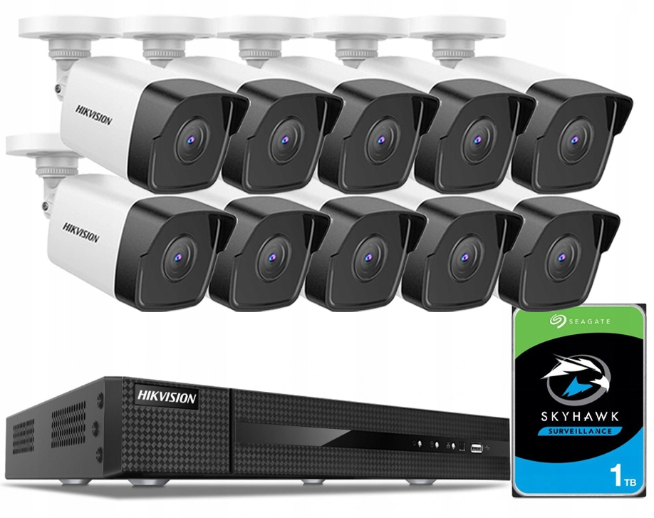 Sada Ip Hikvision Kamery 4MPX IP67 Komplet S Hdd