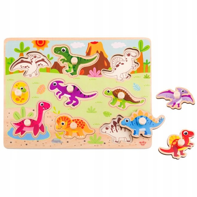 

Tooky Toy Drewniane Puzzle Układanka Montessori