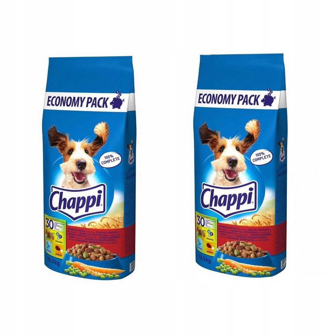 Chappi Hovězí a drůbeží 2x13,5 kg (27 kg) Krmivo Krmivo pro psy