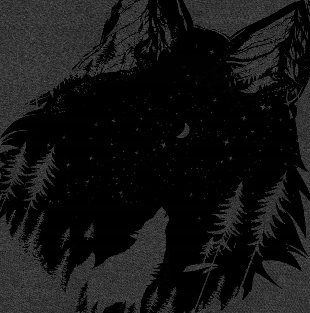 Koszulka turystyczna damska z Wilkiem odblask L Rozmiar L