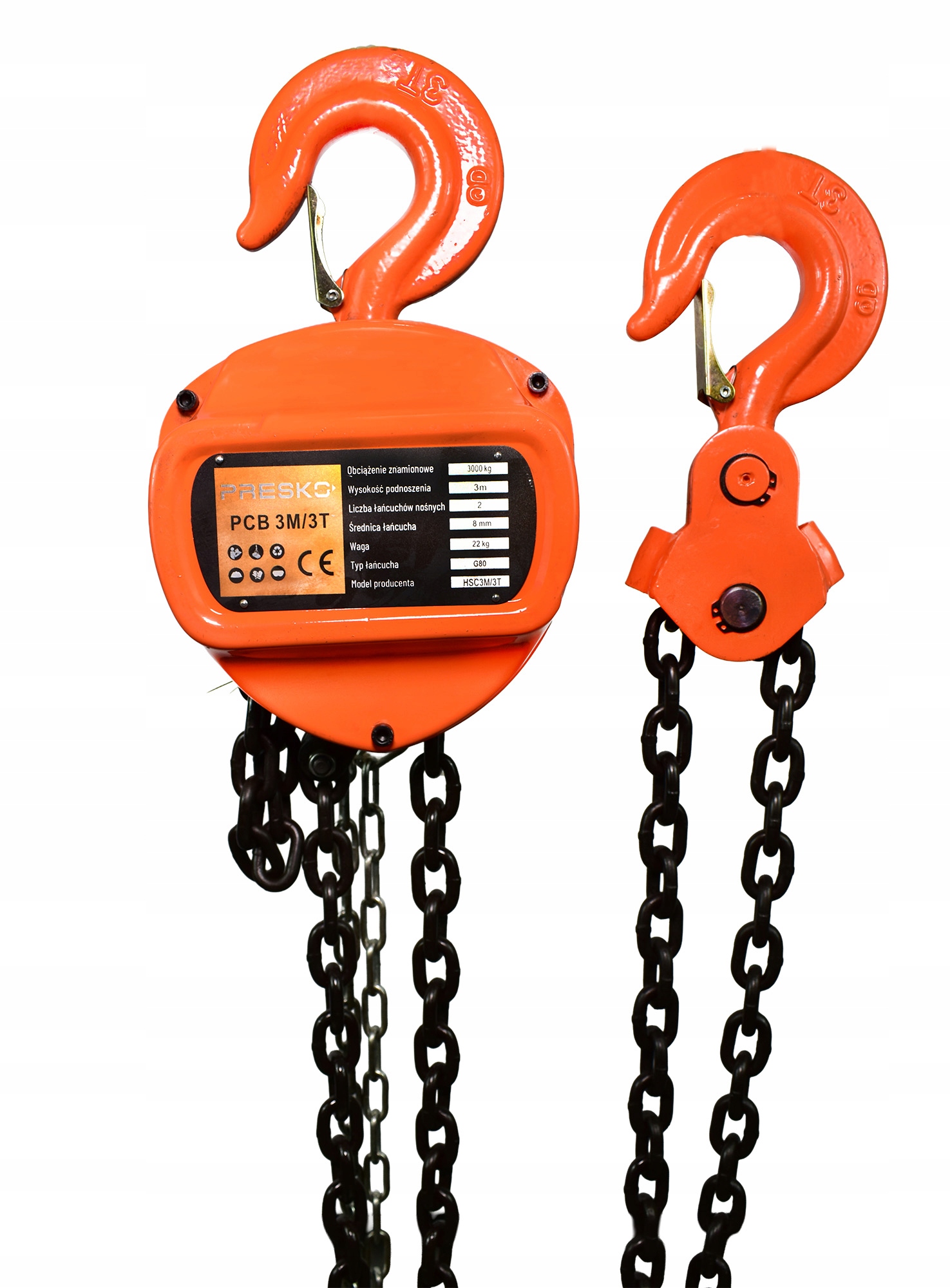 Reťazový navijak 3M s nosnosťou 3T Chain Block Ručný navijak