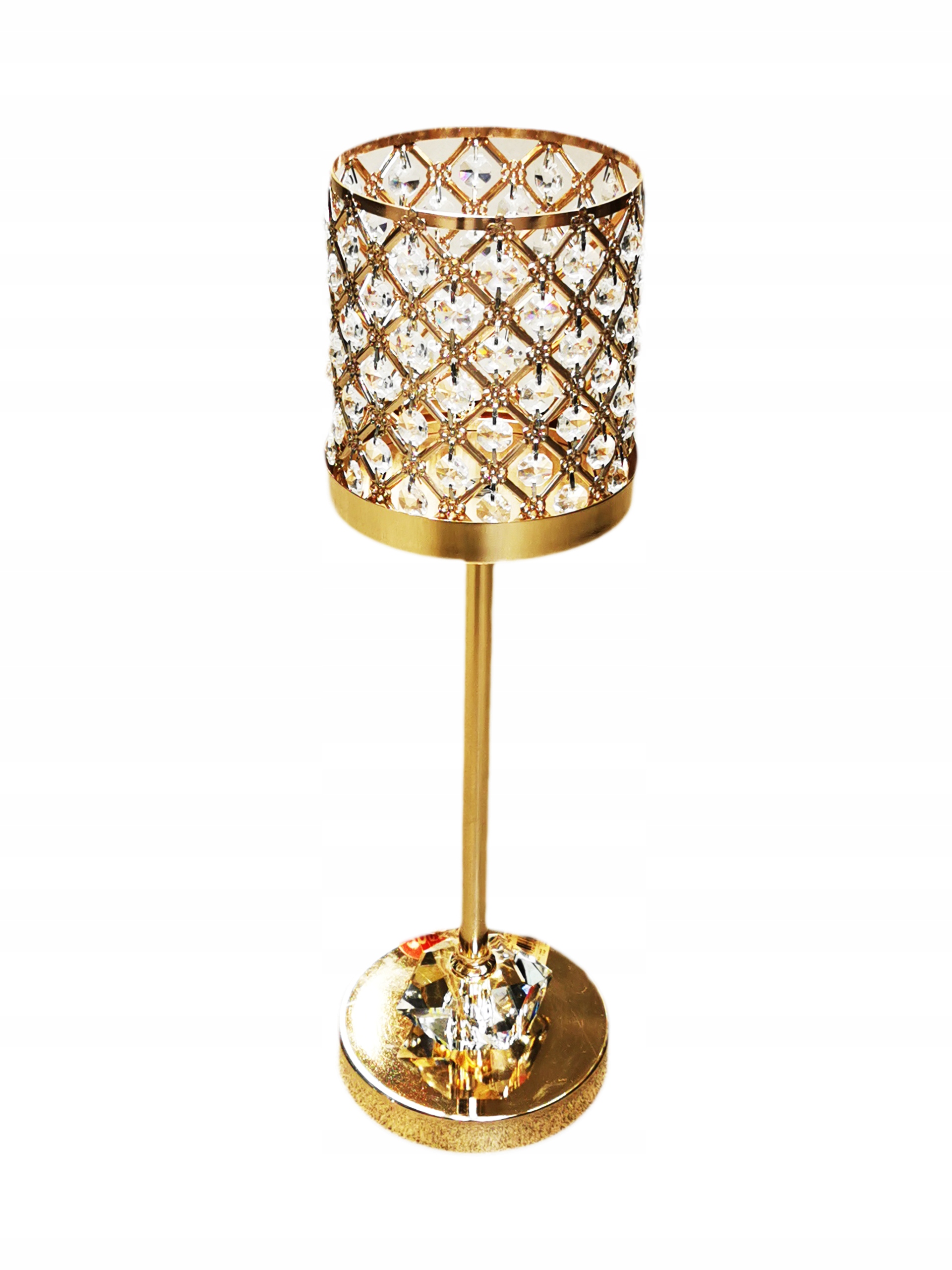 Chrómový Svietnik Veľký Glamour Dekoratívny 63 CM