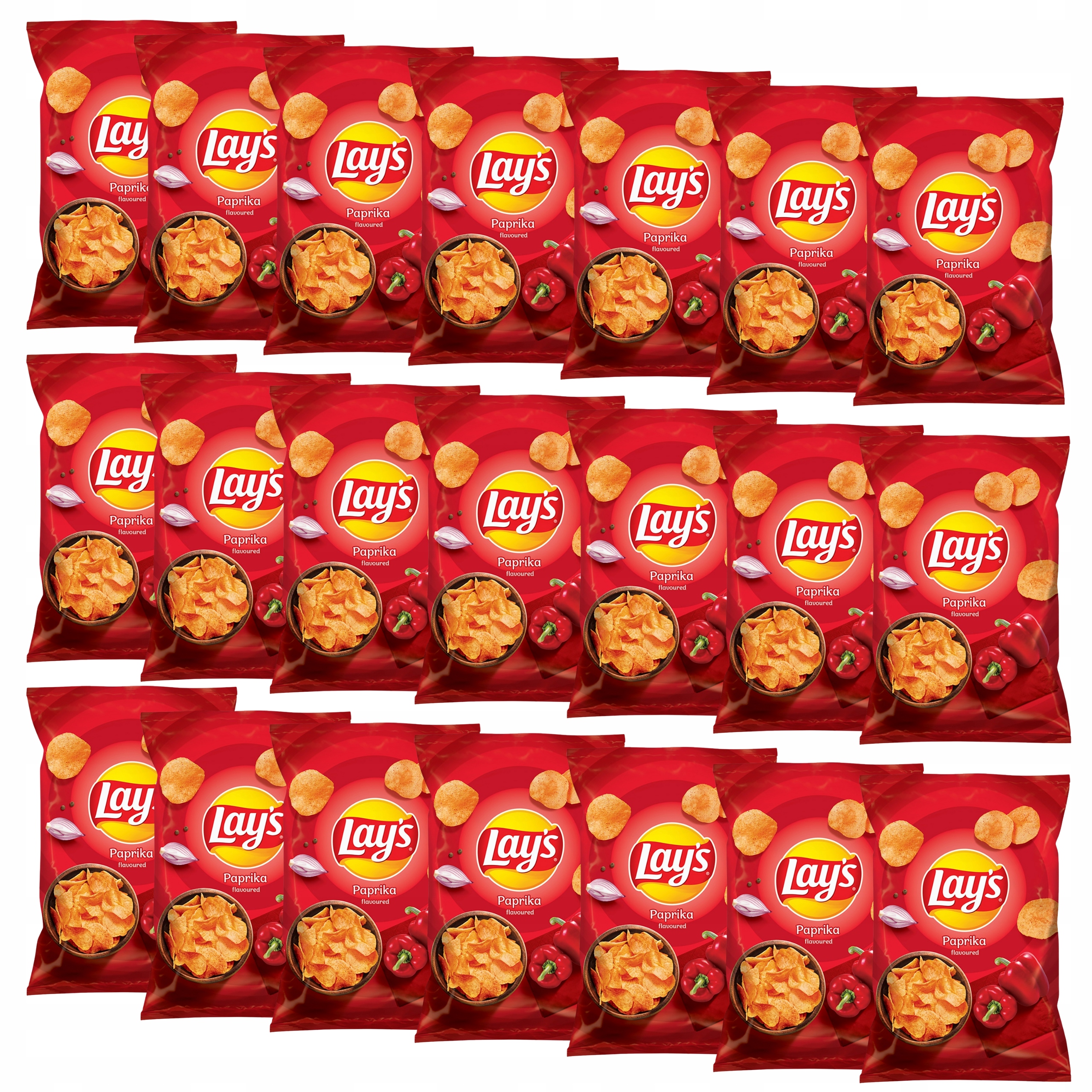Chipsy Lay's o smaku paprykowym 21x 130 g