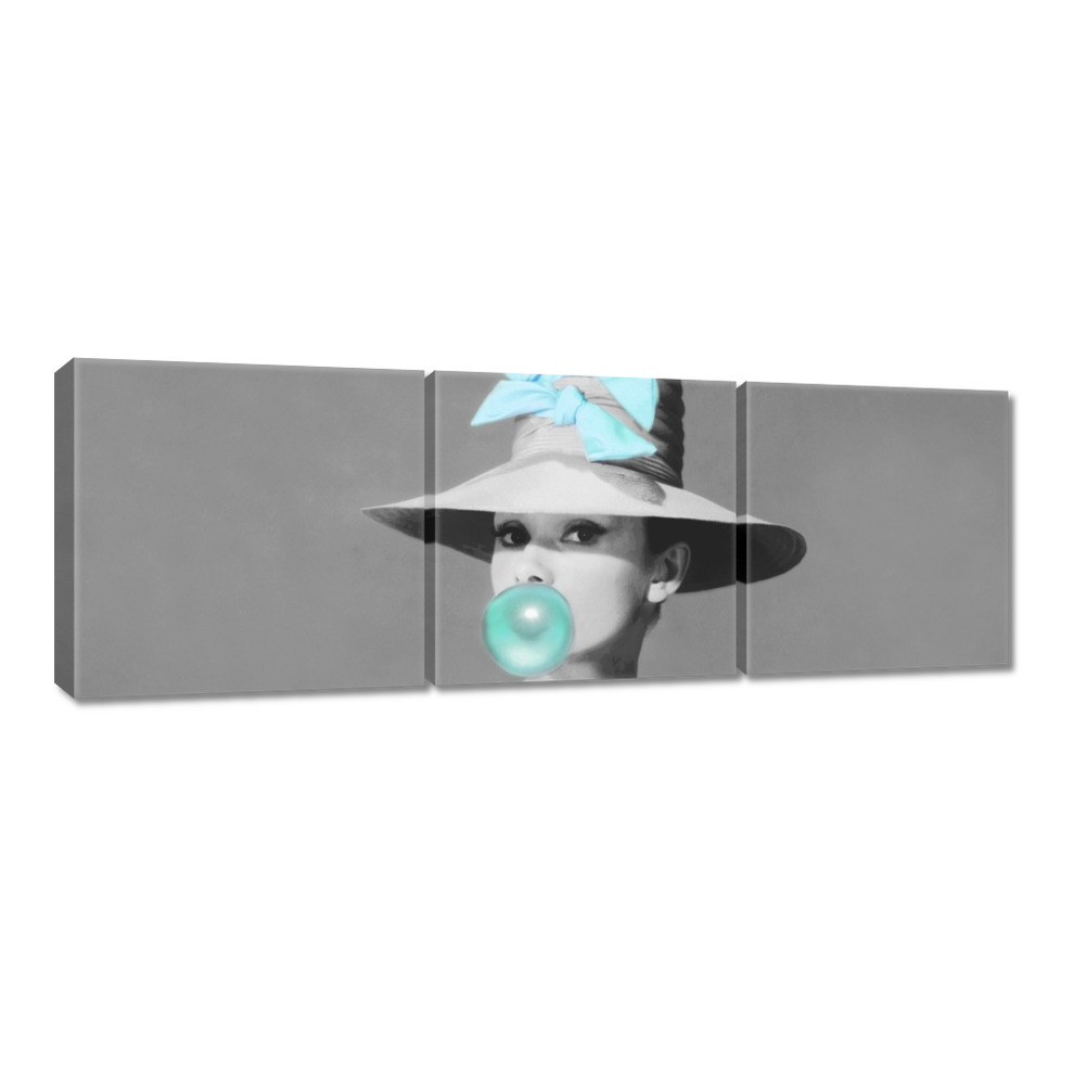 

Obrazy 60x20 Audrey Hepburn z gumą