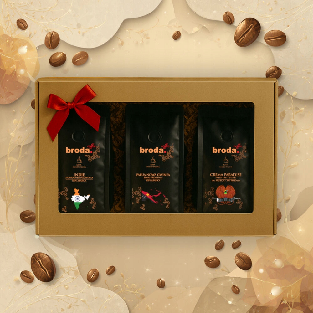 Levně Dárková Sada Čerstvě pražená káva s vousy. káva Papua Nová Guinea