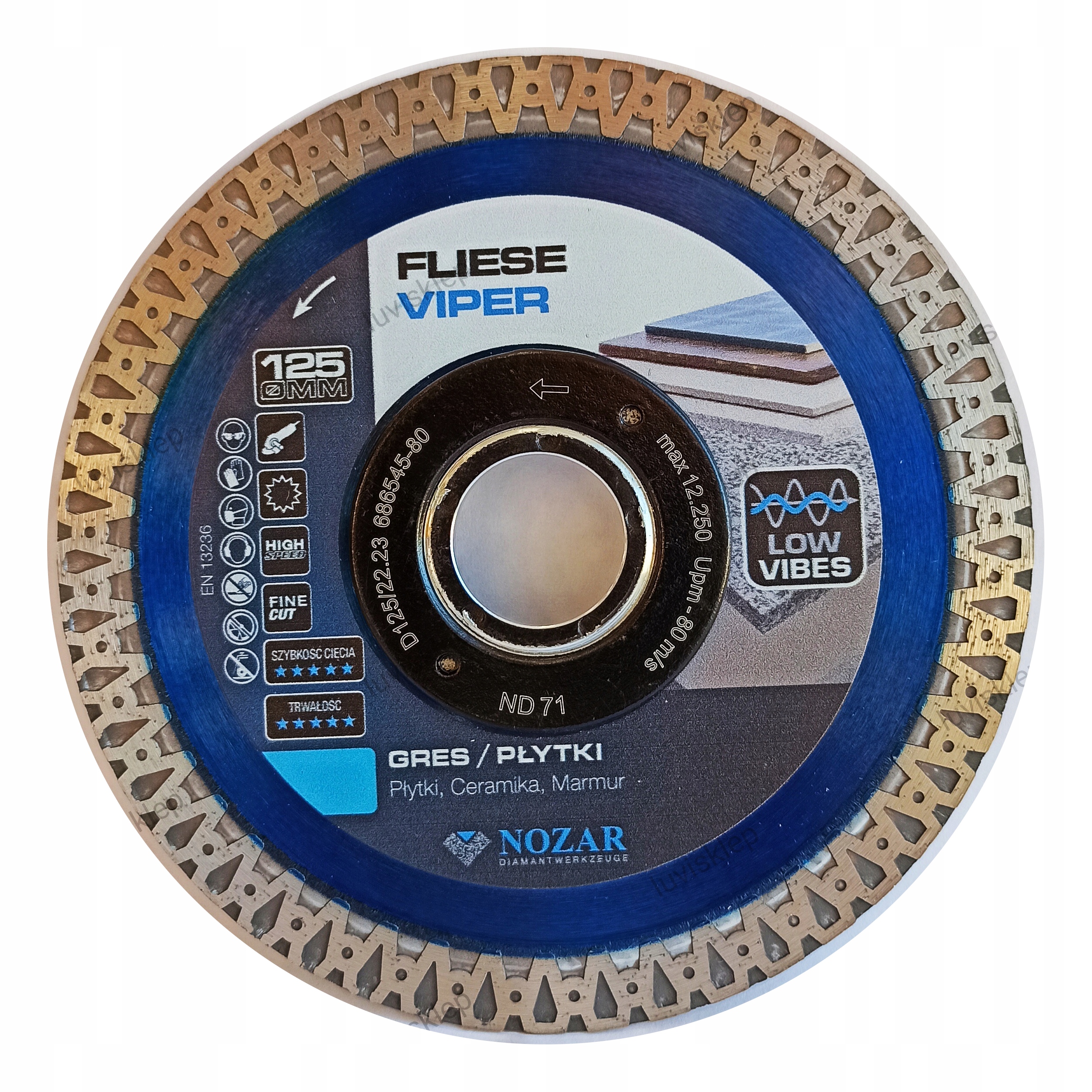 

Nozar Fliese Viper Tarcza do gresu ceramiki 125