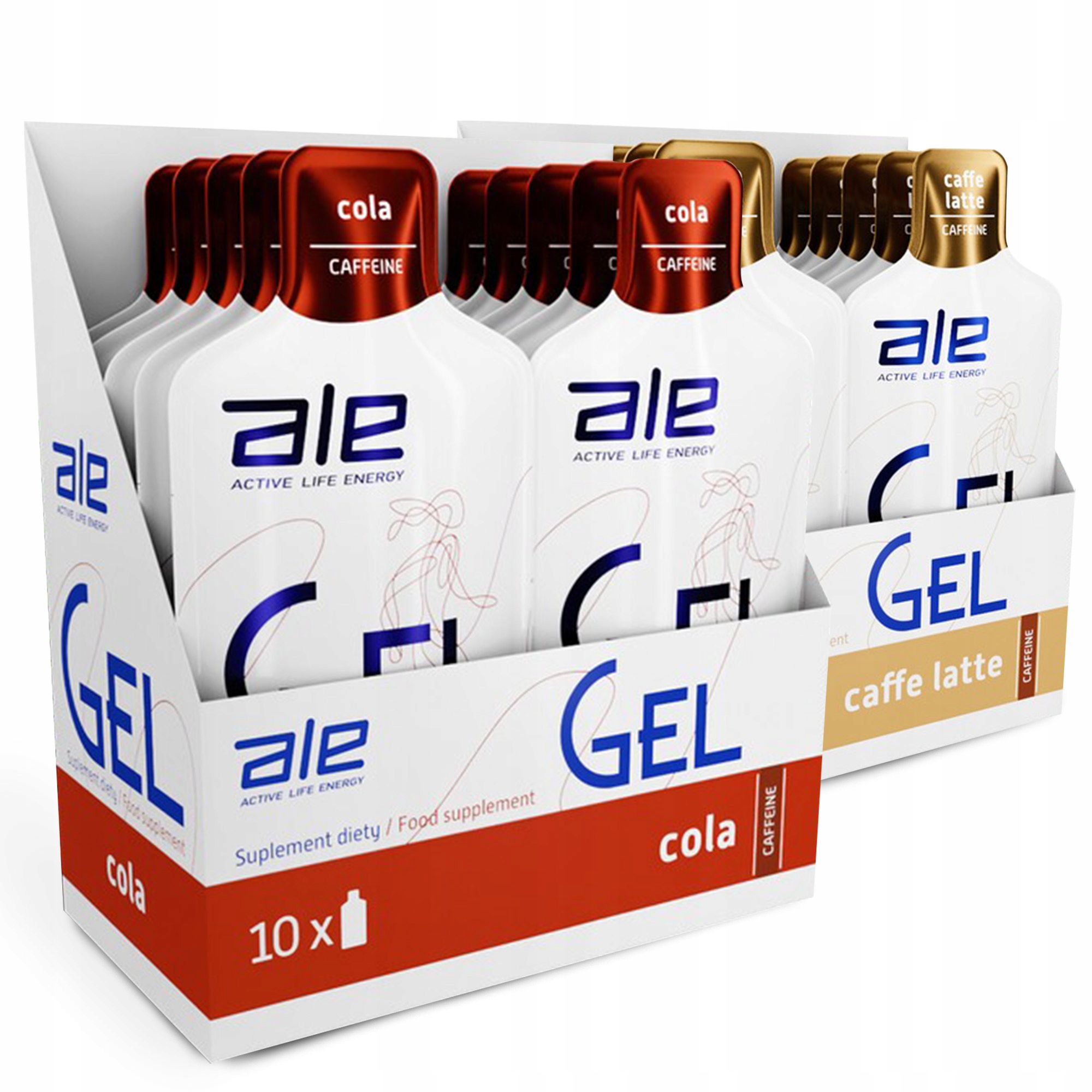 Ale Gel 55,5 g Energetický Gel 20 Kusů S Kofeinem