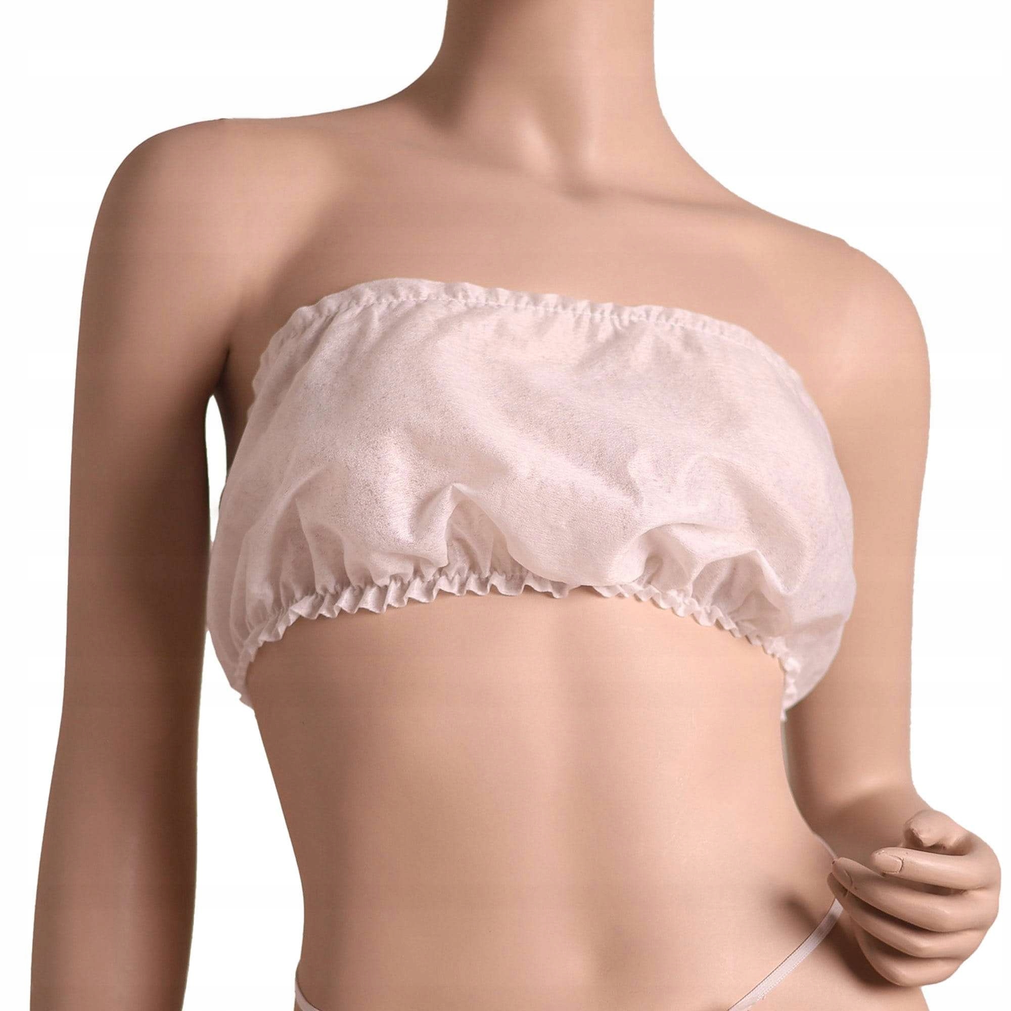 Kosmetická podprsenka Jednorázová podprsenka 100 ks Bílá Qms Line Premium