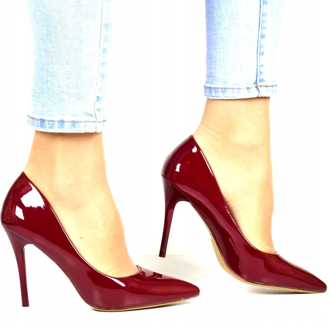 iButy Čelovka Špendlíky Bordové Lakované Elegantní Pohodlné Na Špendlíku