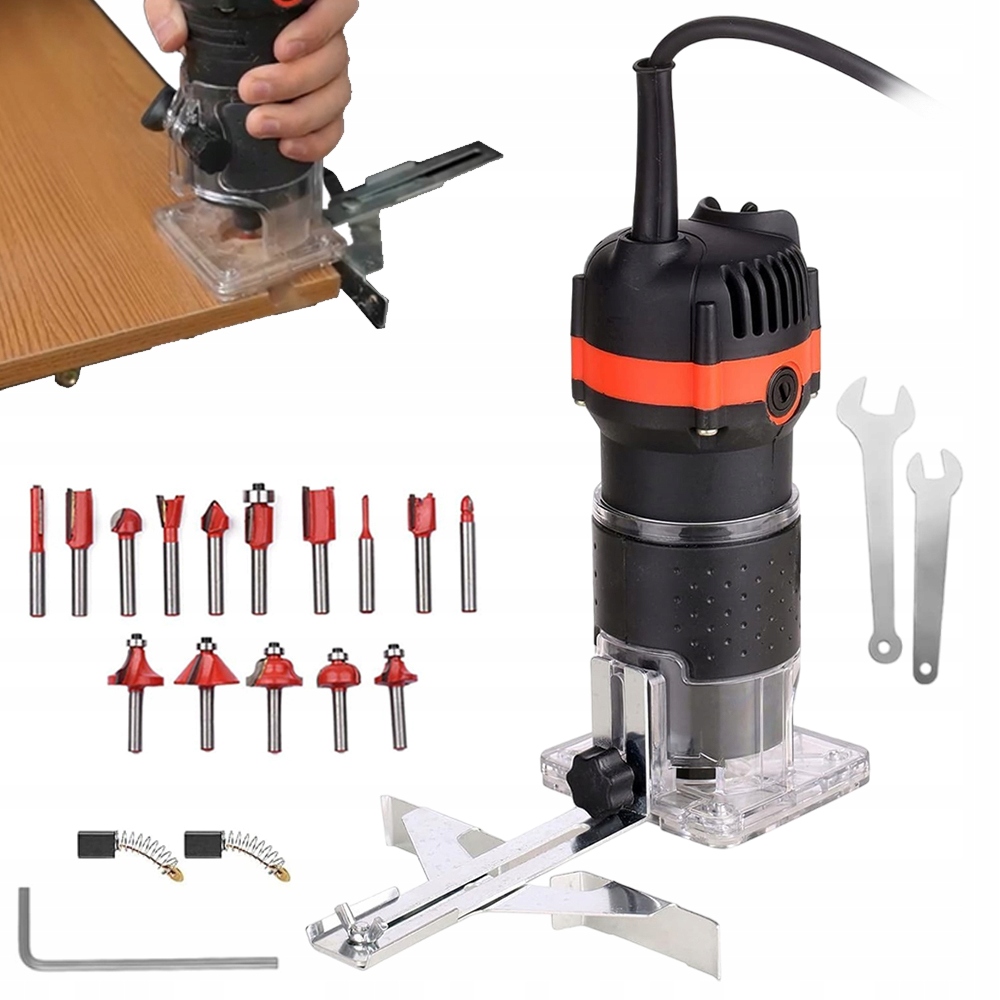 Horní Frézka 800 W, Vysoce Kvalitní, Jednoruční, Lehká