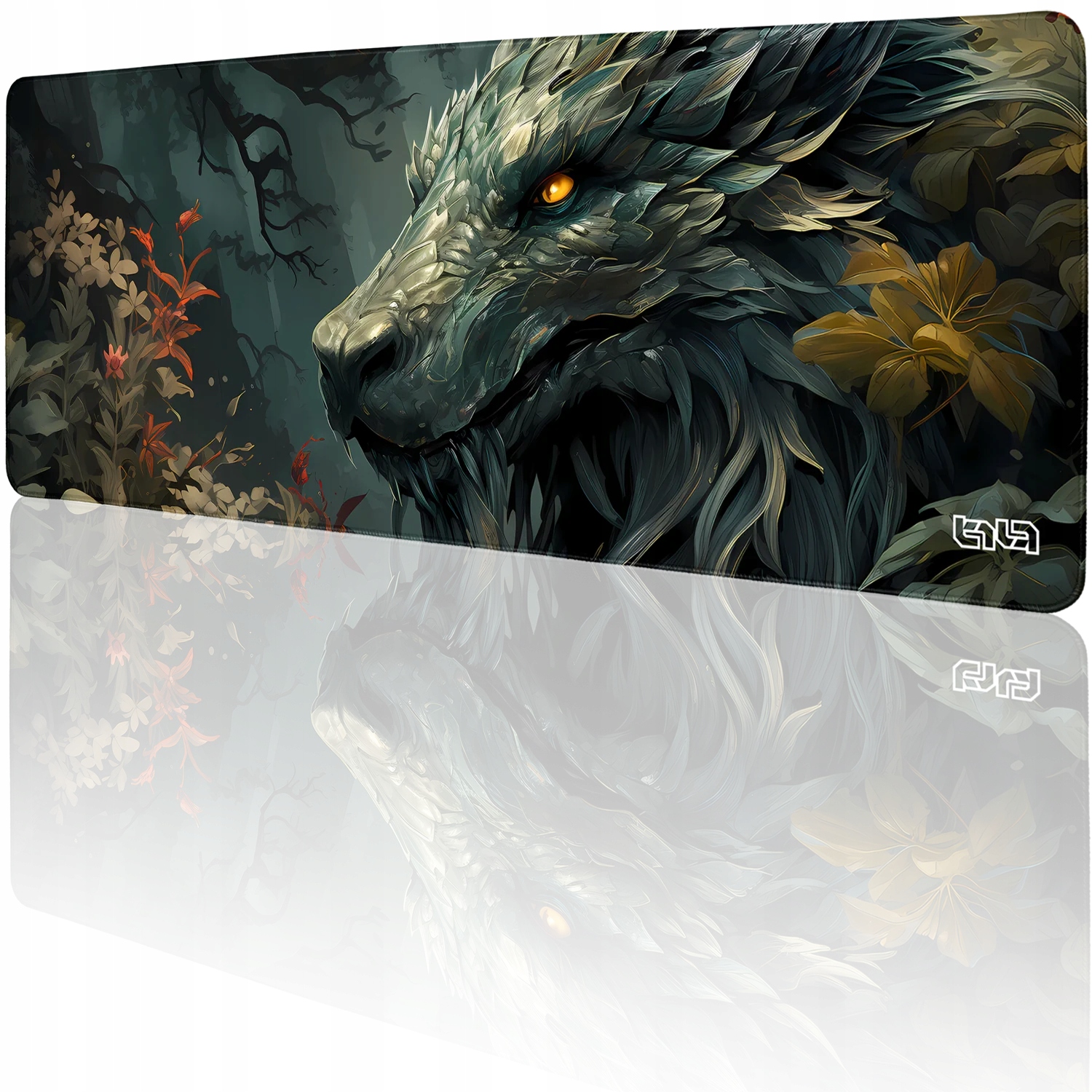 Podkładka Pod Mysz Gamingowa Leśny Smok 80x30 Tilt XL Wodoodporna
