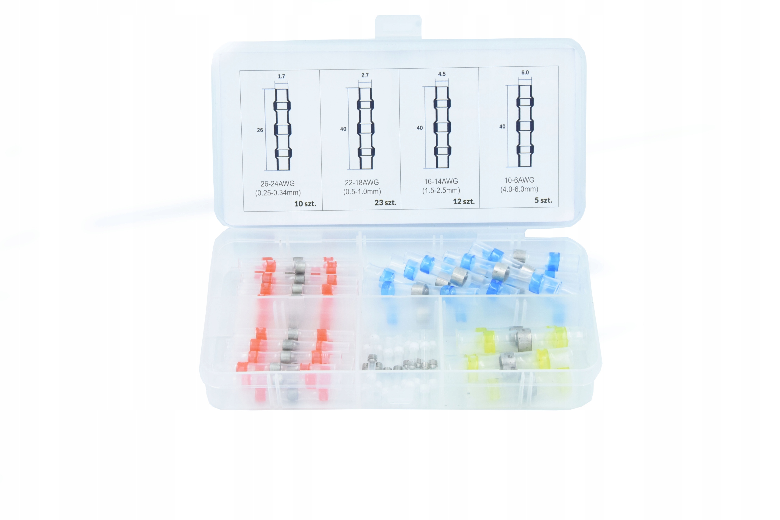 

Złączki Rurki Koszulki Termokurczliwe Z Cyną 50 el