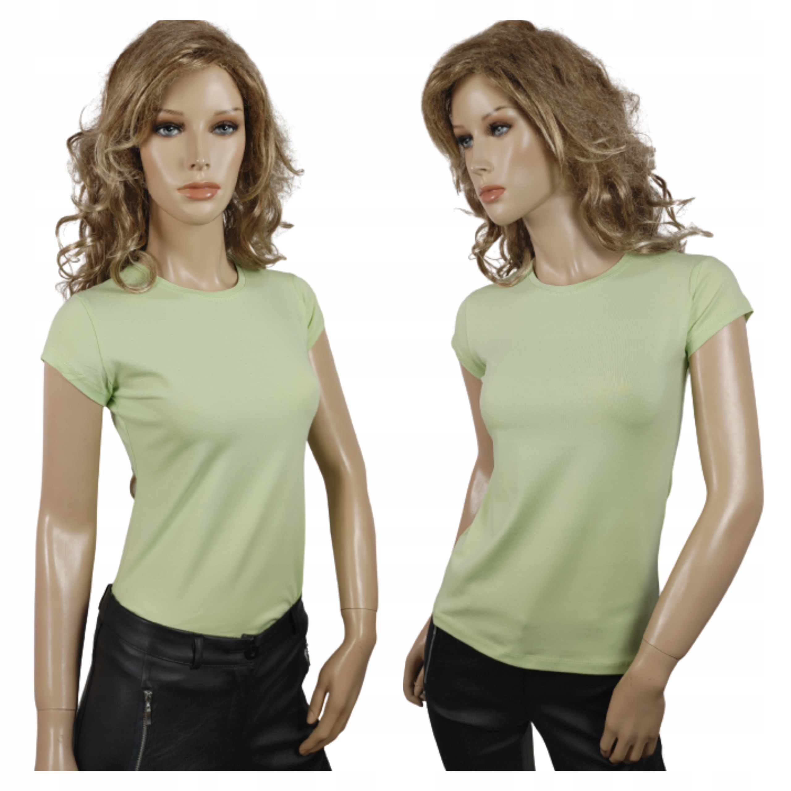 

Gładka Bluzka Latynka okrągły dekolt M/L