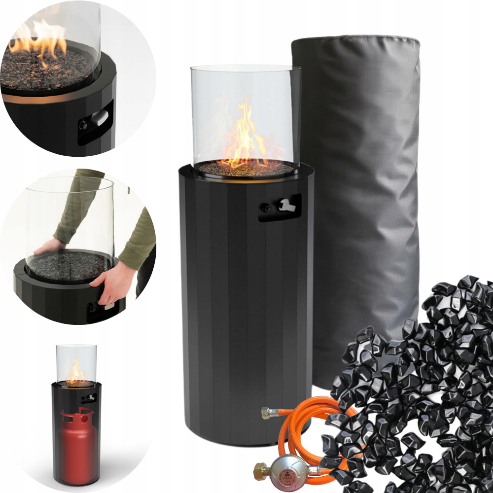 Vykurovací dáždnik Terasový ohrievač Planika Bino 8 kW s krytom