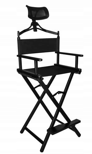 Kosmetická židle s opěrkou hlavy BeautyLushh černá