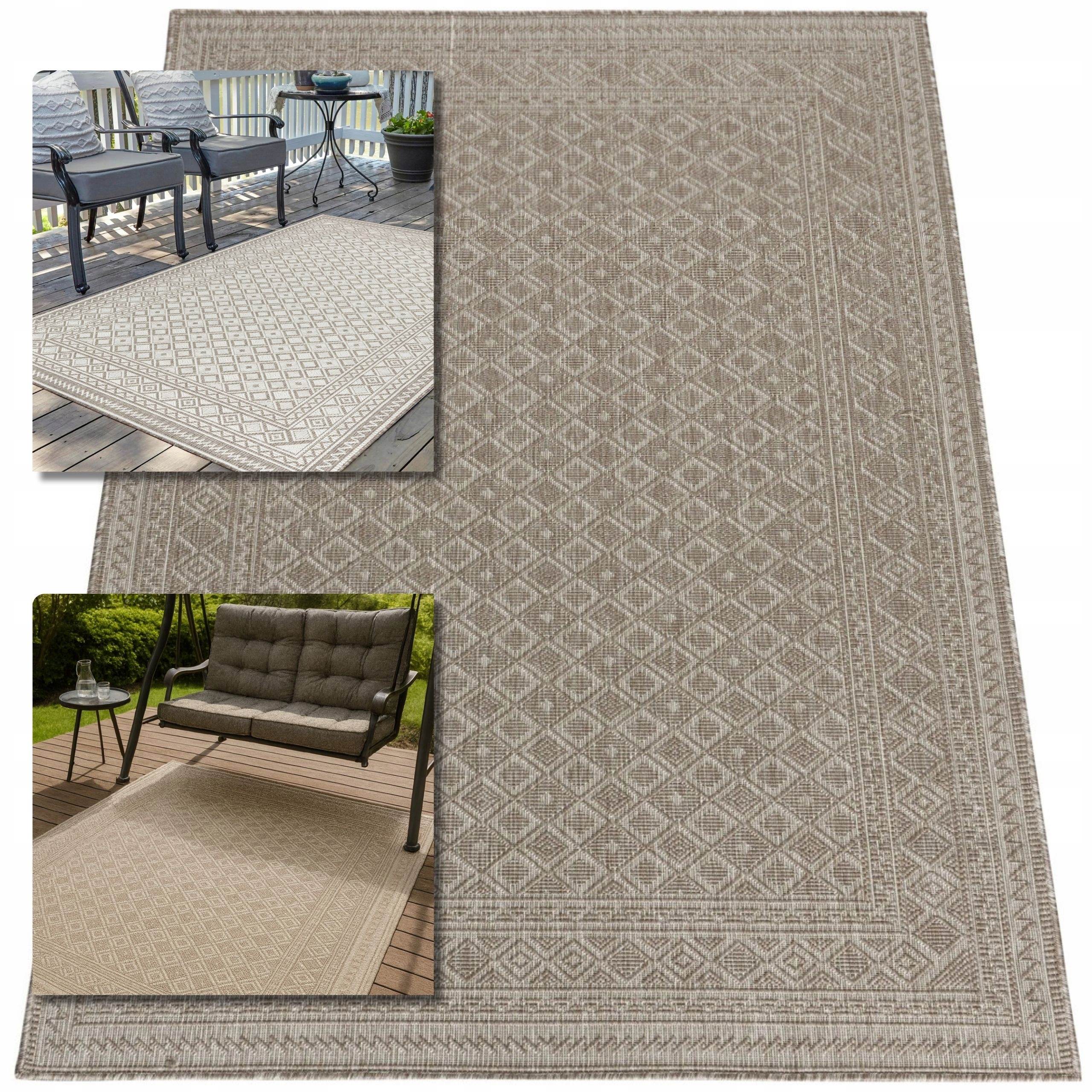 Koberec 200x290 Lana Béžový Koberec Šňůrkový Koberec Plochý