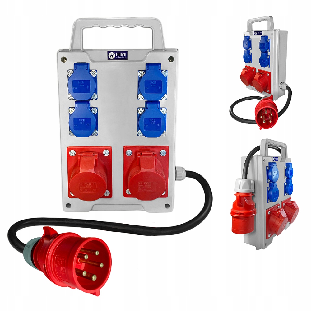 Stavební rozvaděč 4x230V 1x32A 1x16A 400V kabel H07RN-F 5x4 cca 15 m