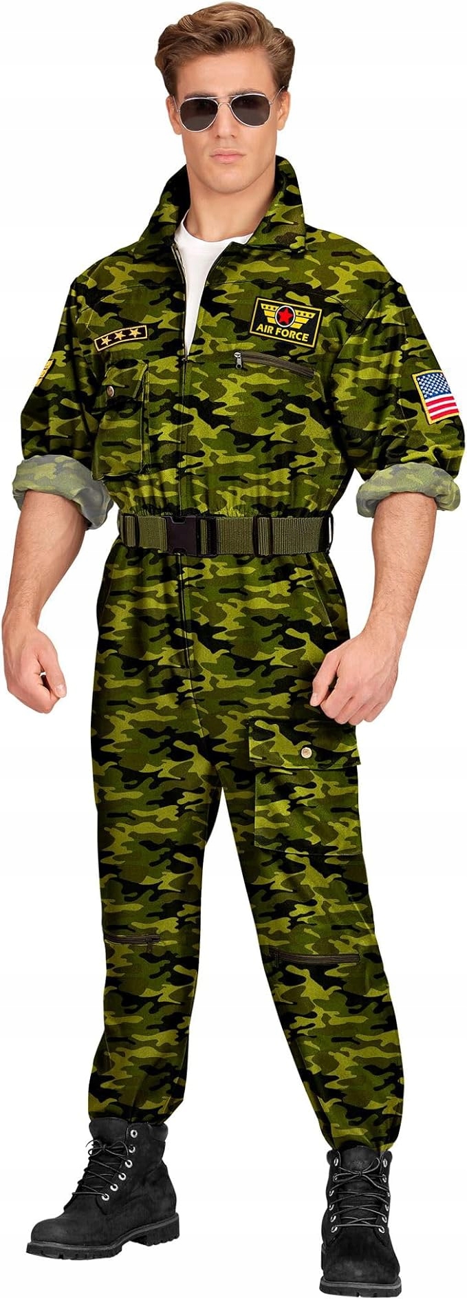 Kostým Pilota Převlek Halloween Kostým Kombinéza Pilot Stíhačka M