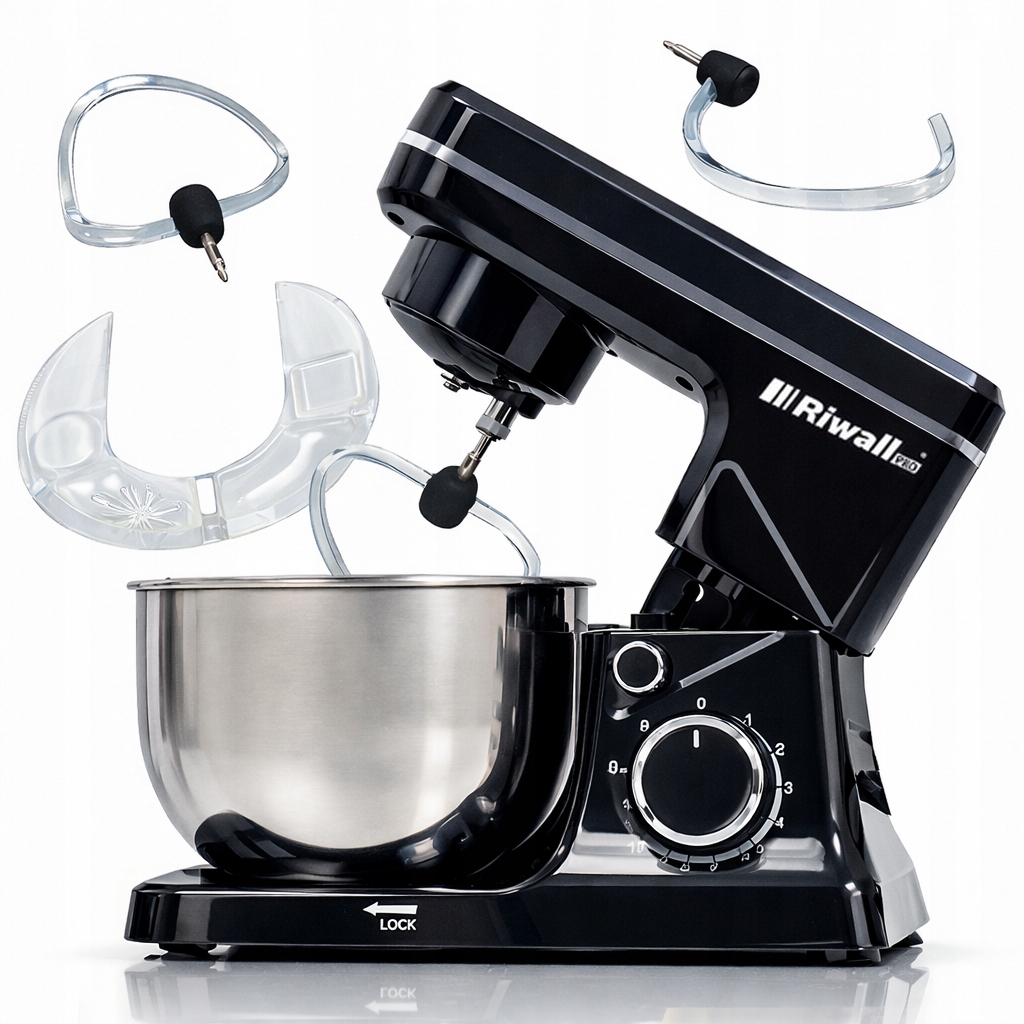 Кухонный комбайн 6в1 планетарный миксер 2500 Вт 5л для теста RIWALL KICIA RKC - 01