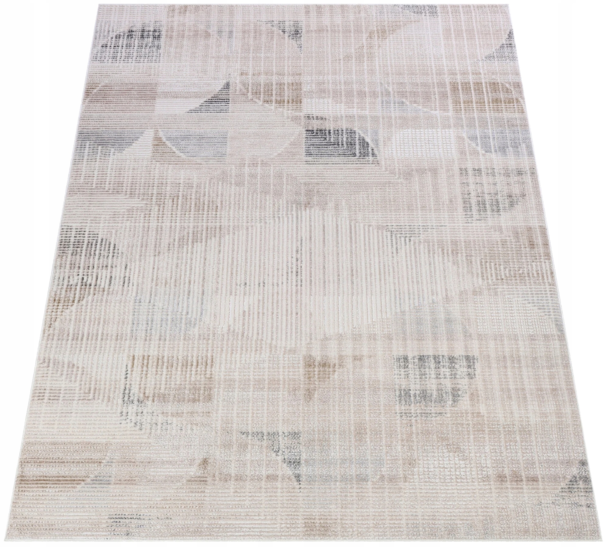 Koberec Komo 200x300 Štýlový Moderný s leskom béžový krémovo sivý w09