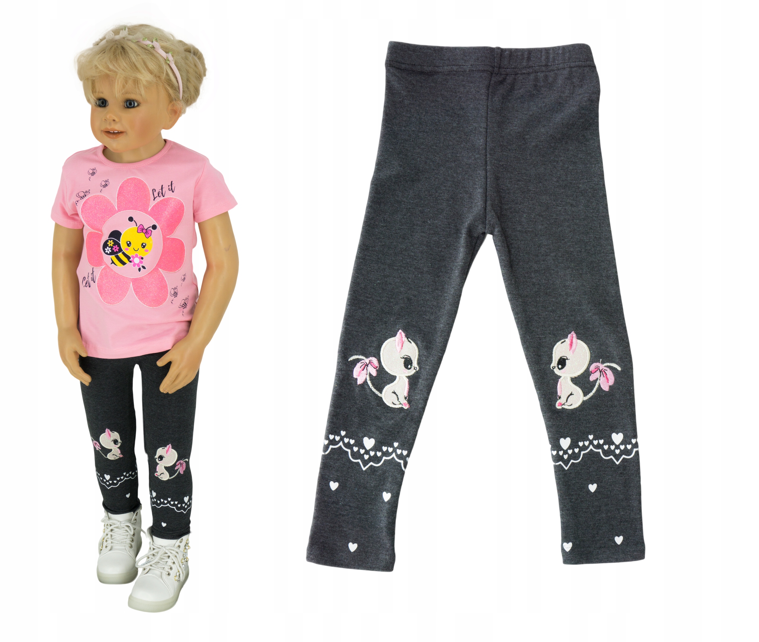 

KR075 Getry / legginsy kotki rozmiar 86/92