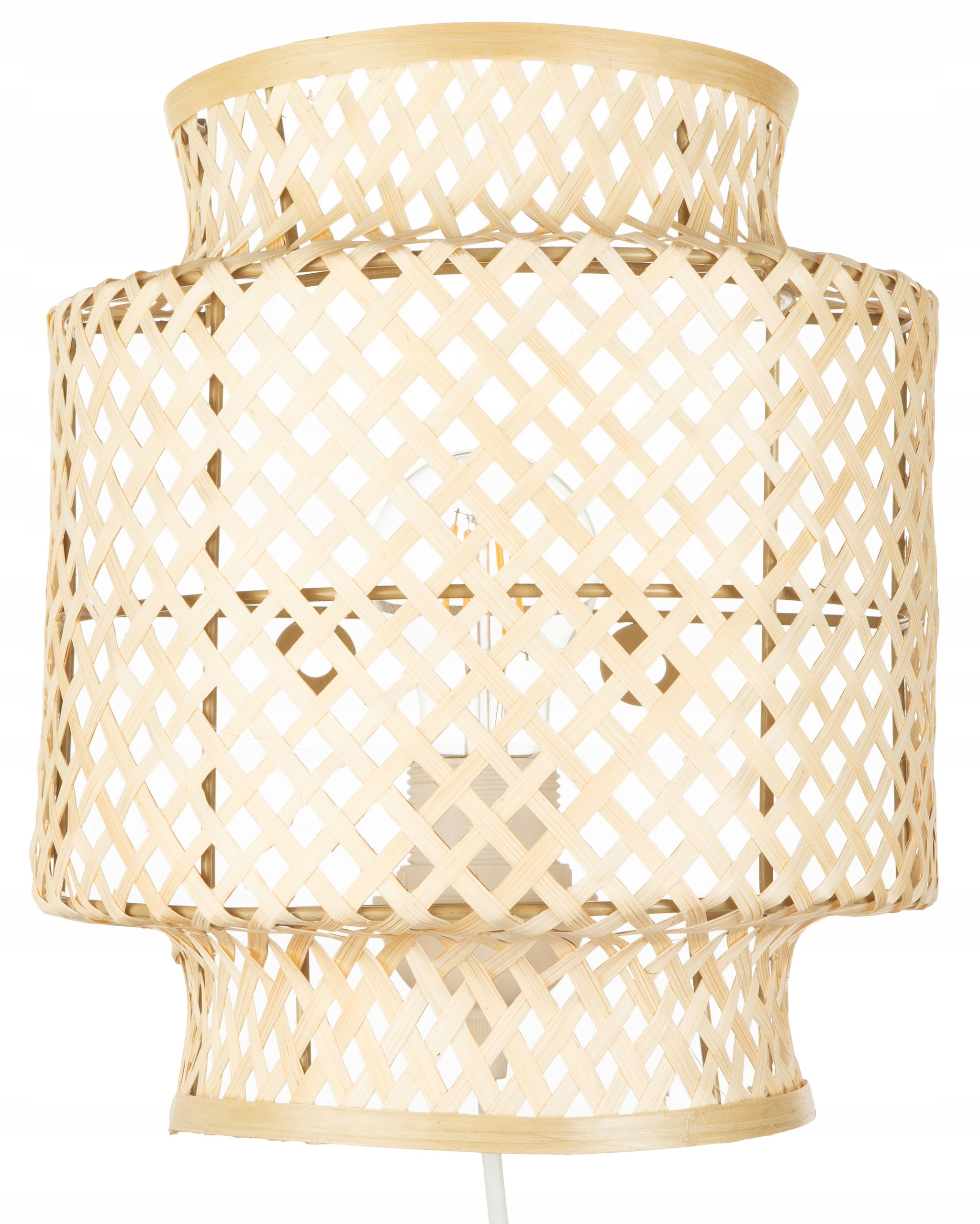 Kinkiet bambus boho biały TH16