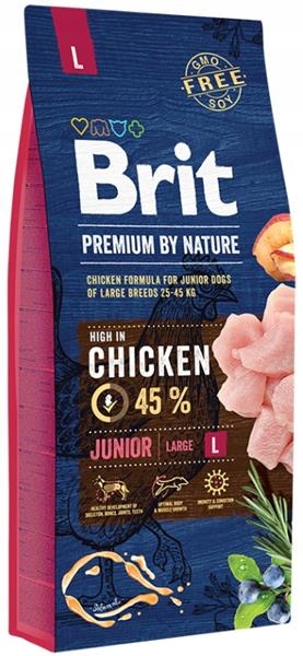 Levně Brit Premium by Nature Junior L 15 kg
