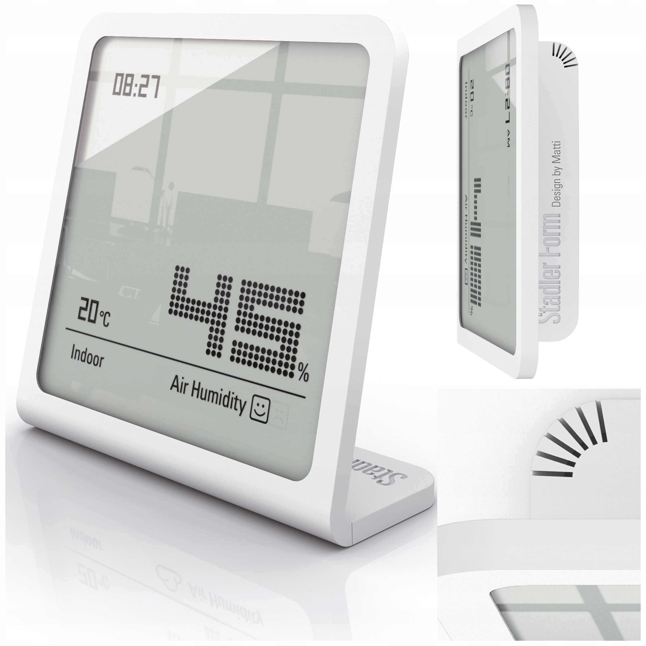 Stacja Pogodowa Higrometr Selina Termometr Pokojowy Stadler Form Biały