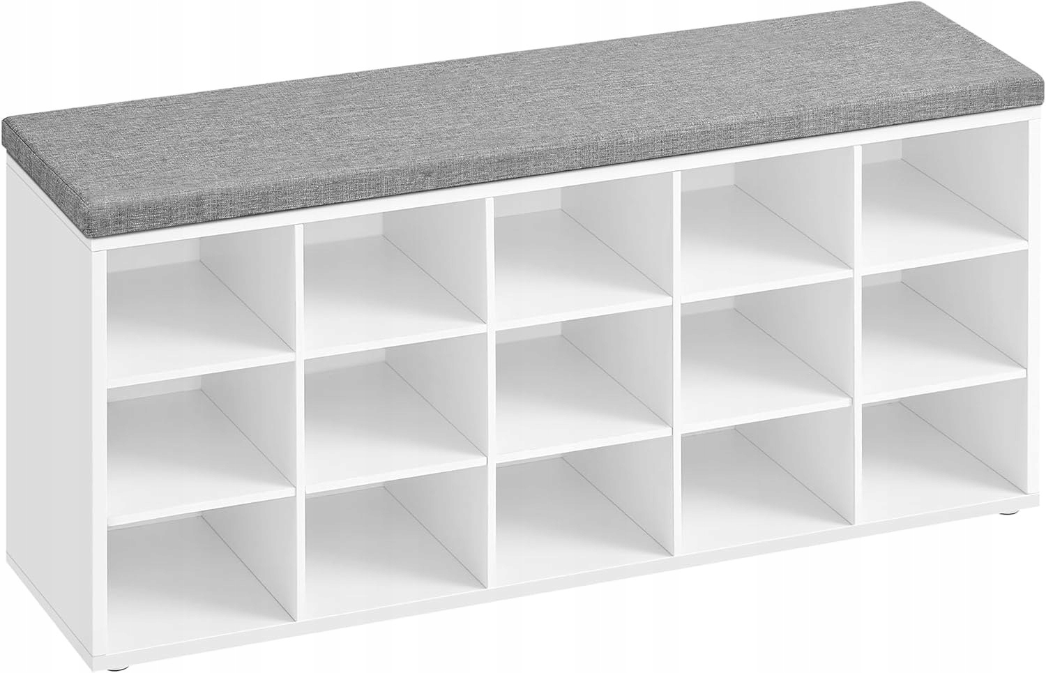 Polička na topánky s mäkkým sedadlom do predsiene, klasická