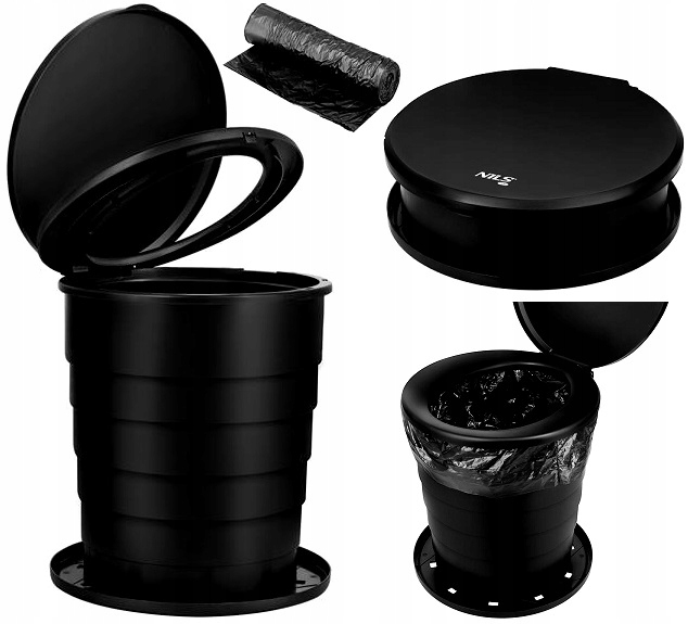 Přenosná turistická skládací kempingová toaleta Mobilní Wc 10L