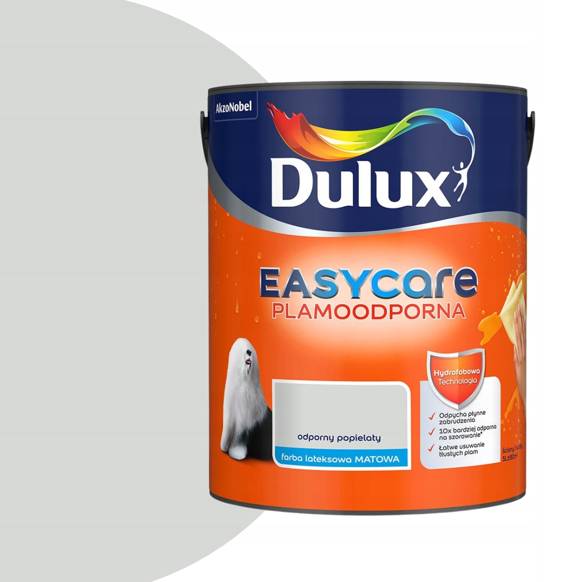 Dulux Easycare Barva odolná proti skvrnám 5L Odolná popelavá