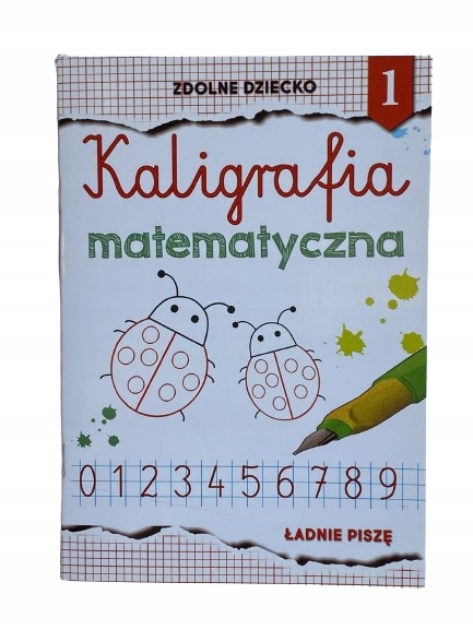 

zeszyt do kaligrafii Nauka Pisania cyfry Zerówka