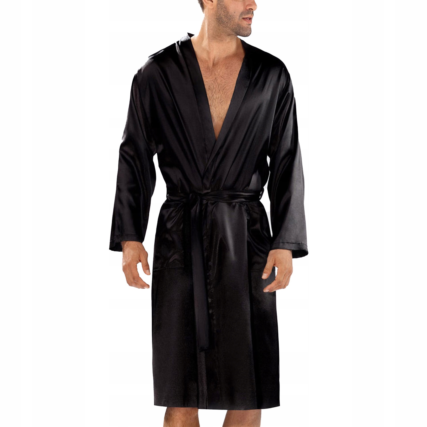 Dkaren Christian černý Noční Župan XXL