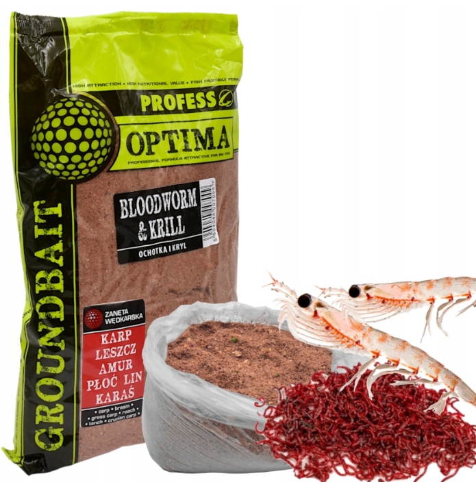 ZANĘTA PROFESS OPTIMA OCHOTKA & KRYL 1KG | KARP LESZCZ AMUR PŁOĆ LIN KARAŚ