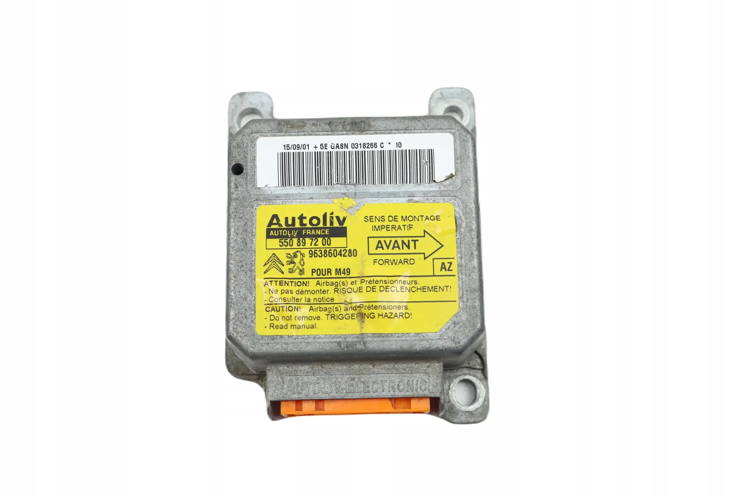 CITROEN BERLIGNO PEUGEOT PARTNER e modulo airbag airbag 9638604280