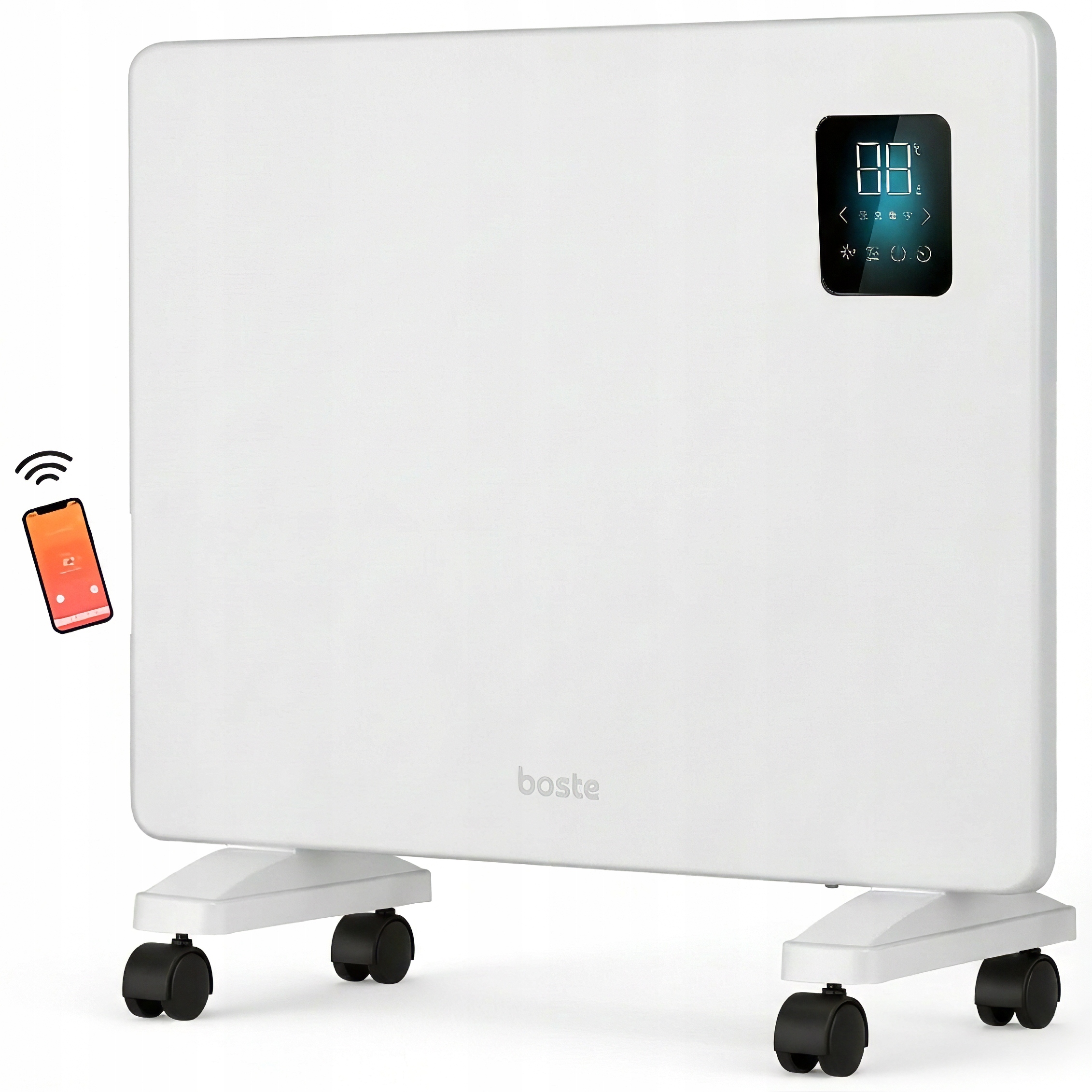 Boste Grzejnik Elektryczny Konwektorowy Energoszczędny Do Łazienki Wifi Led