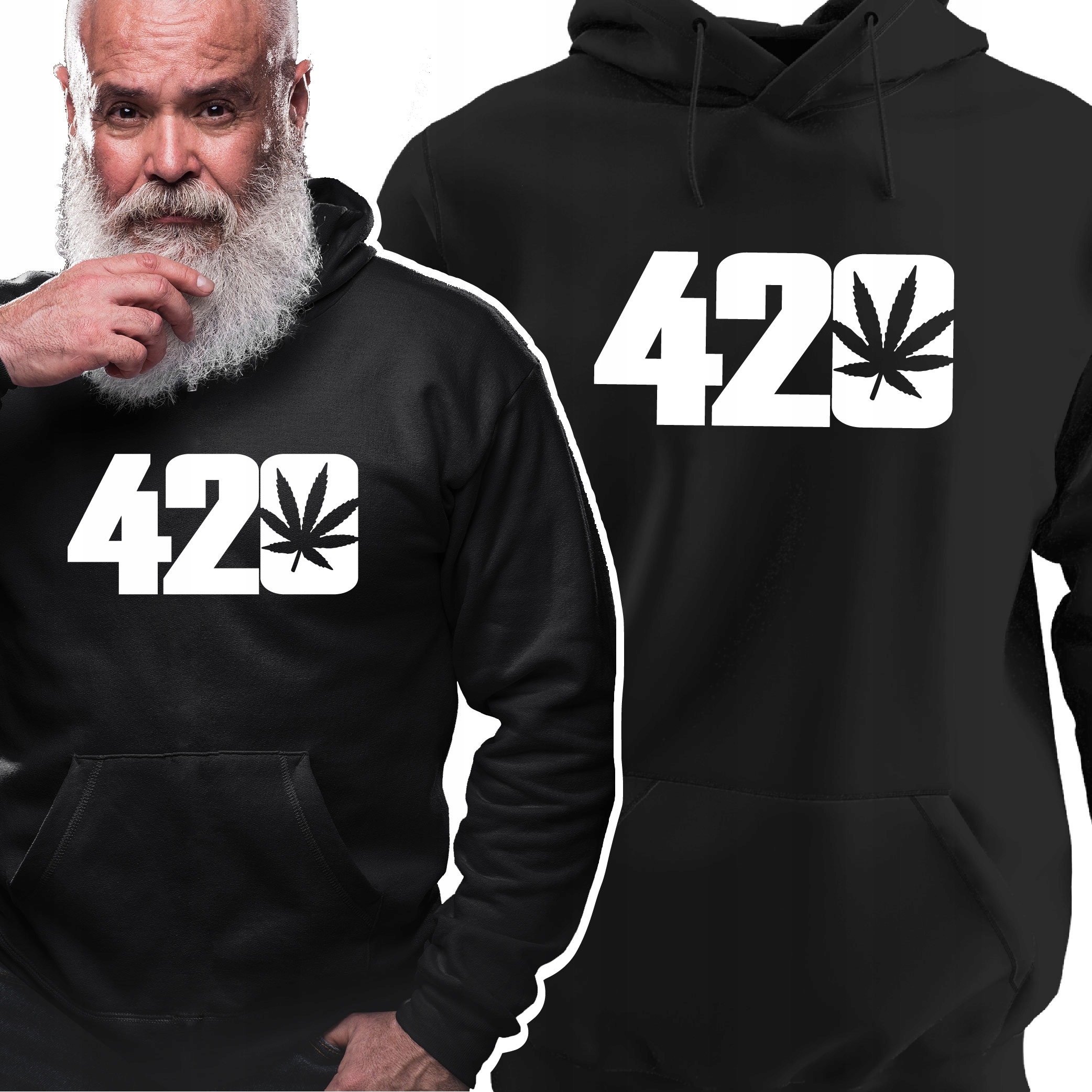 

Bluza Z Kapturem Dla Miłośnika Marichuany 420 Weed