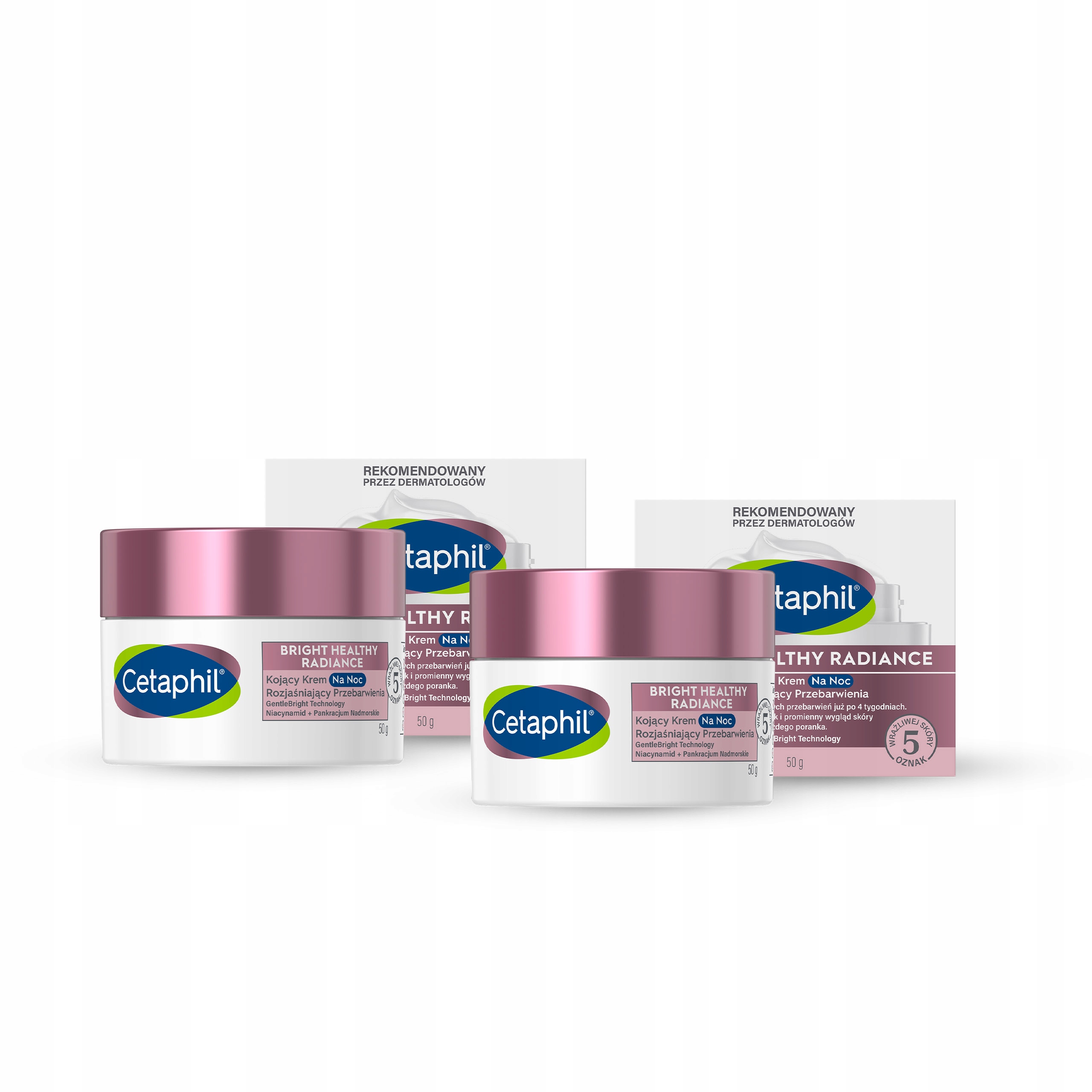 

Zestaw Cetaphil Bhr Krem na przebarwienia noc x2