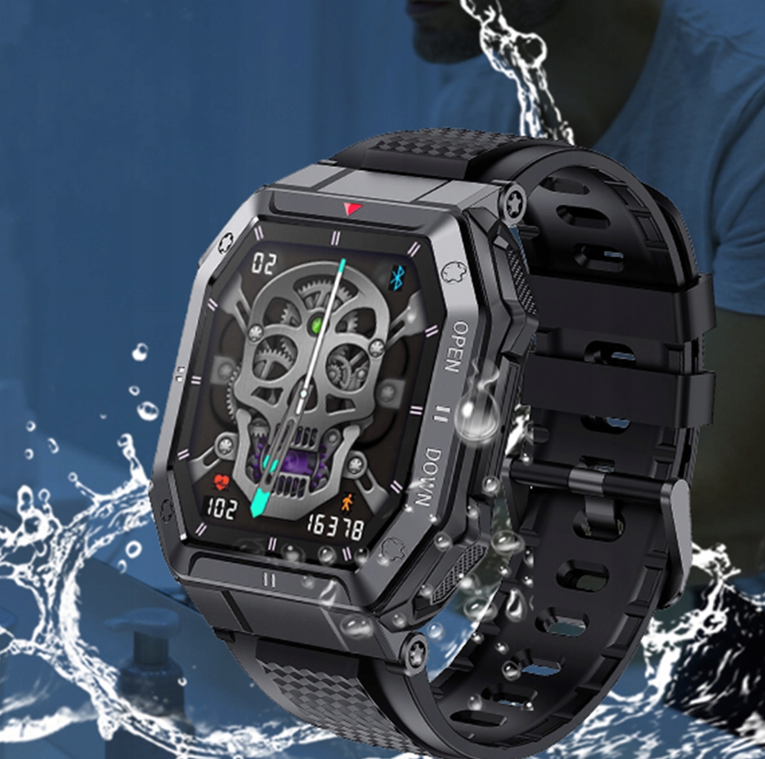 SMARTWATCH ZEGAREK SMARTBAND MĘSKI SMART WATCH MENU POLSKIE TRYBY SPORTOWE Marka Inna