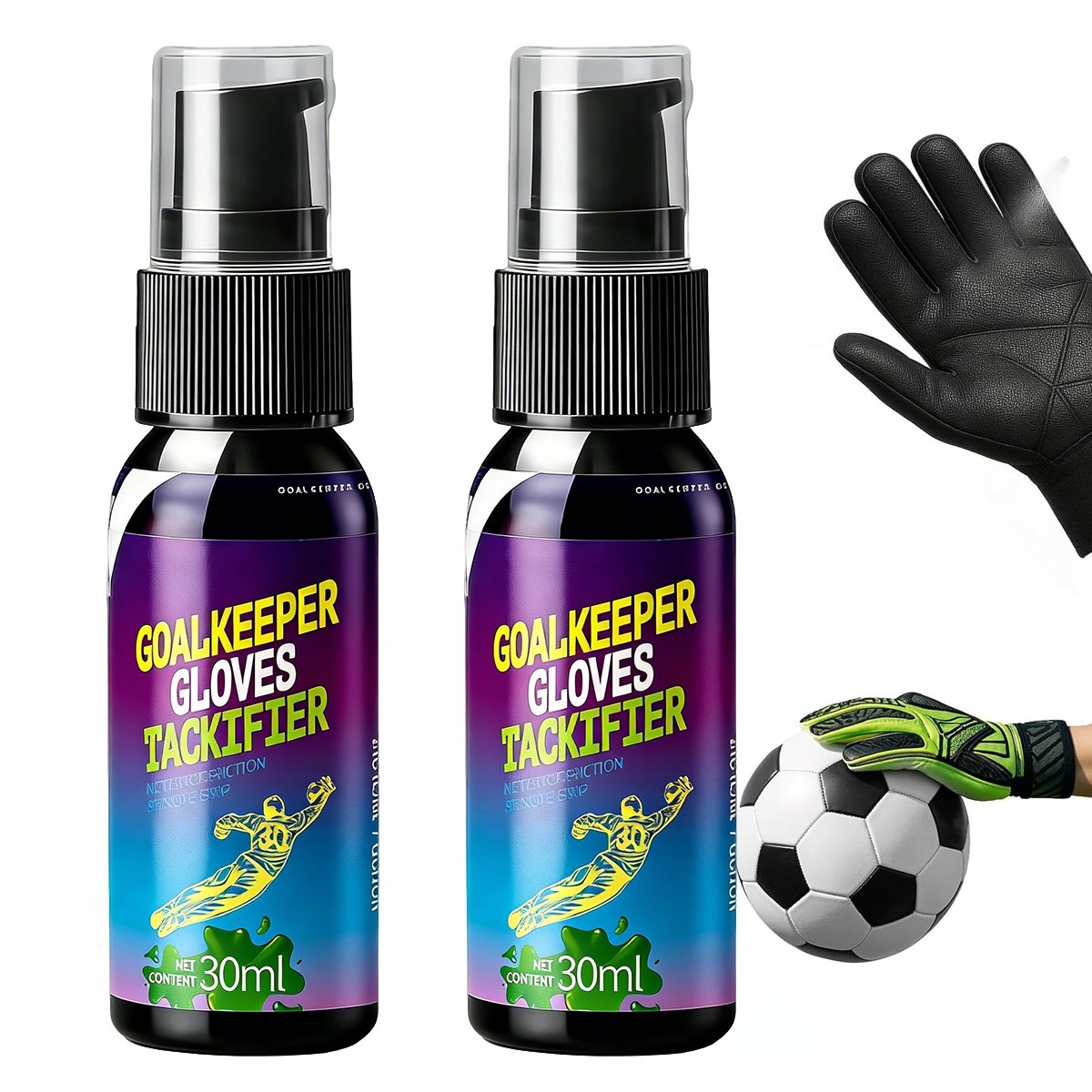2SZT Grip Spray KLEJ do rękawic bramkarskich 30ML