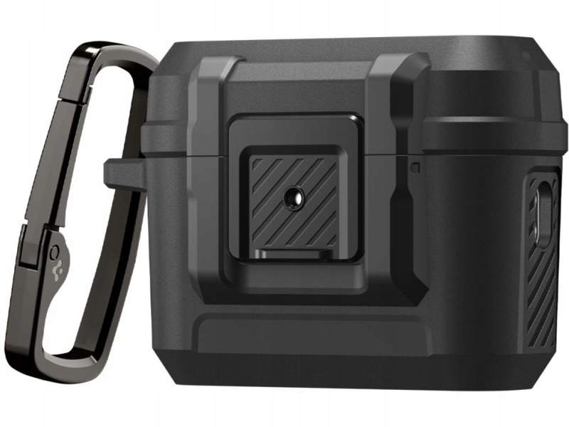 Etui Spigen Lock Fit do Apple AirPods Pro 3 Czarny