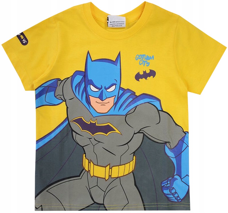 BATMAN BLÚZKA T-SHIRT bavlna žltá 122 R806B