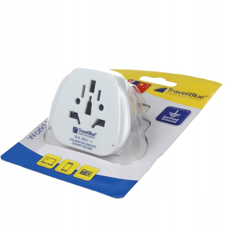 Adapter Travel Blue przejściówka do gniazdka wtyczka Świat-Chiny, Australia Marka Inna