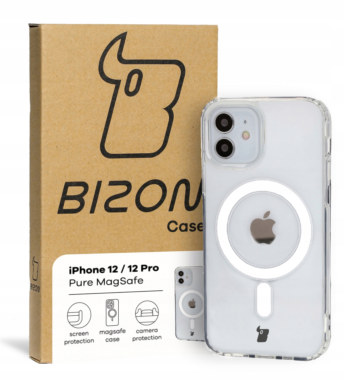 Etui Bizon do iPhone 12/12 Pro, case, do MagSafe