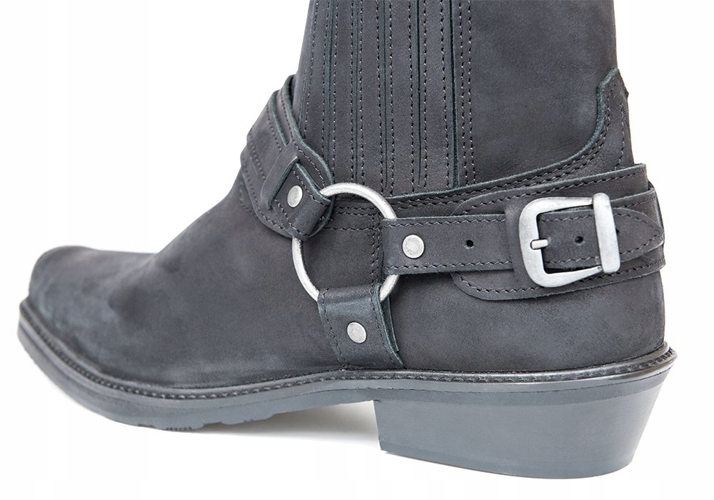 SKÓRZANE BUTY MOTOCYKLOWE KOWBOJKI MATOWE r 40 HIT Typ Kowbojki