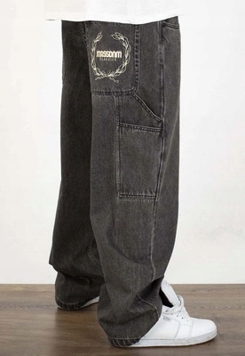 Kalhoty Mass Jeans Extra Baggy Fit Crown black washed