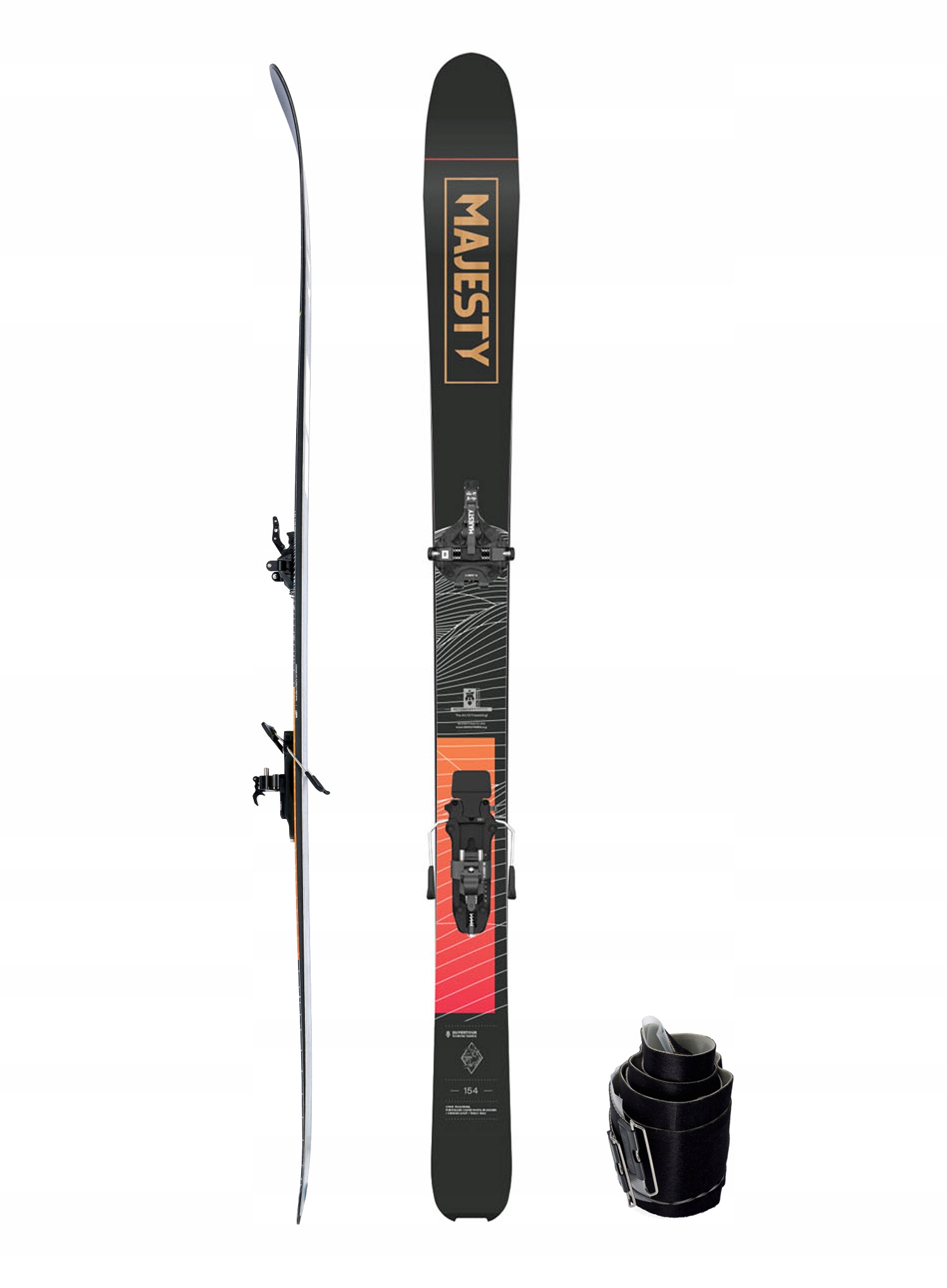 Lyžařský set Majesty Supertour C-Crest 8 Foki 154 cm