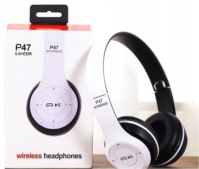 

Słuchawki Bezprzewodowe Bluetooth 5.0 P47 Fm