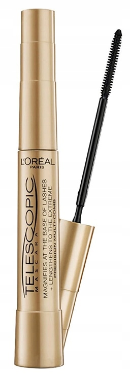 Řasenka na řasy Telescopic Extrémně prodlužující Loreal Černá Přesná