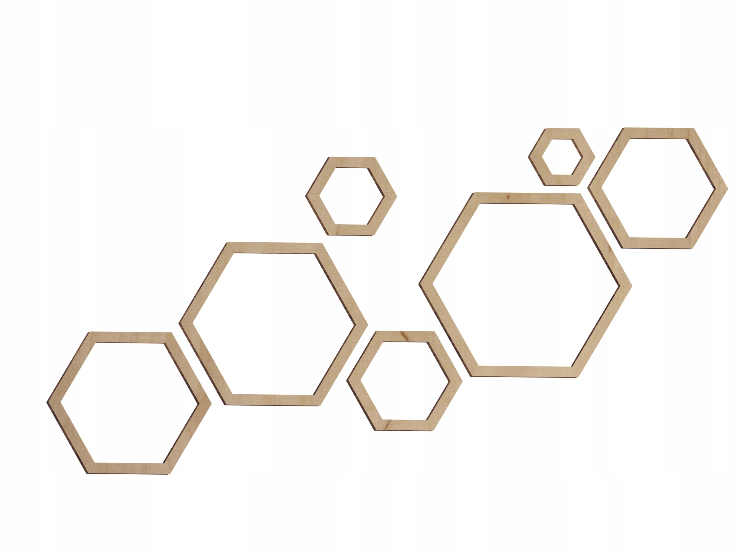 PANELE 3D DREWNO PLASTER MIODU heksagon zestaw